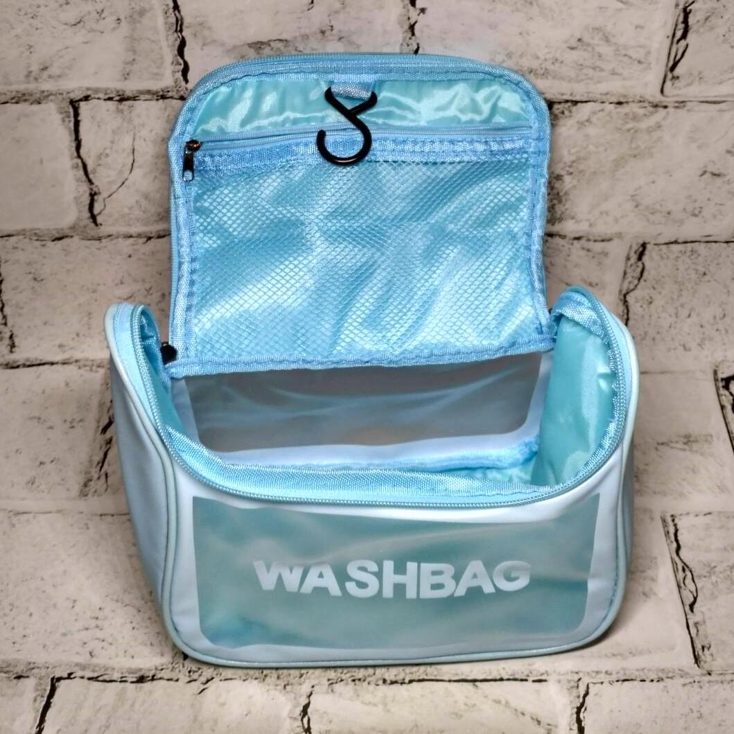 Косметичка женская Washbag водонепроницаемая Голубой (180-5-4) - фото 3