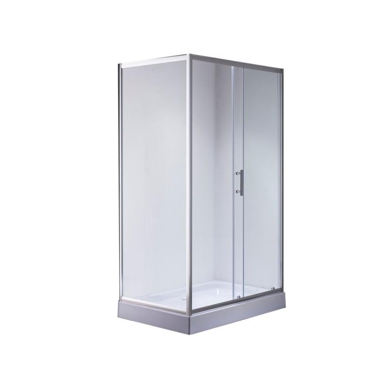 Душевая кабина с низким поддоном MIXXUS HARD SCT01-100x80x198-TR прозрачное стекло 5 мм Chrome (MI6908) - фото 3