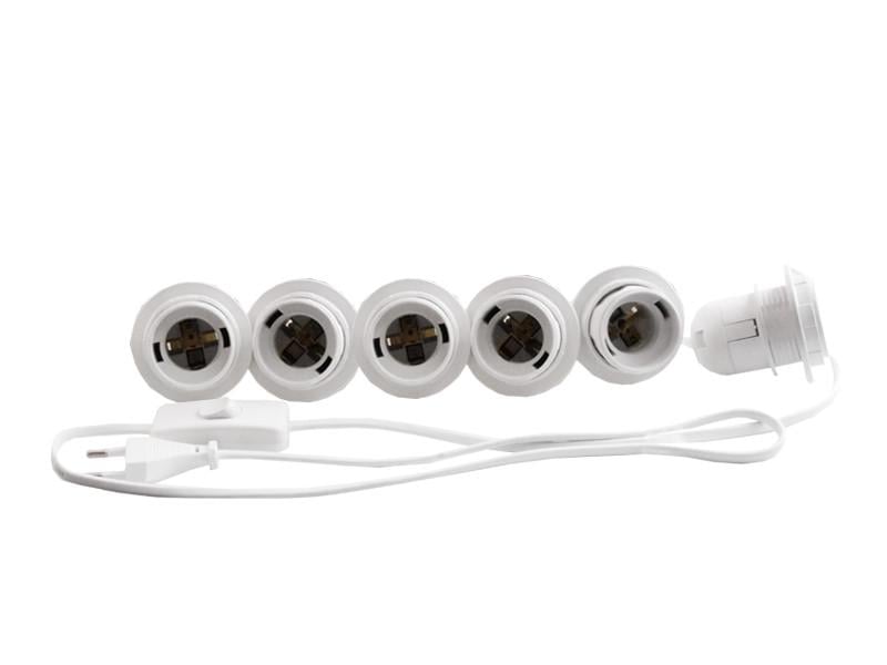 Подсветка гримерного зеркала LEDUA светодиодная врезная с ручным выключателем 6 шт. E27 Белый