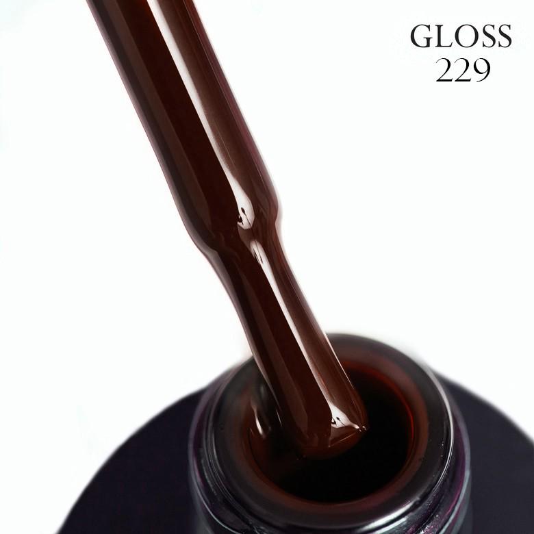 Гель-лак GLOSS 229 11 мл Черный шоколад (56886) Гель-лак GLOSS 229 11 мл Черный шоколад (56886)