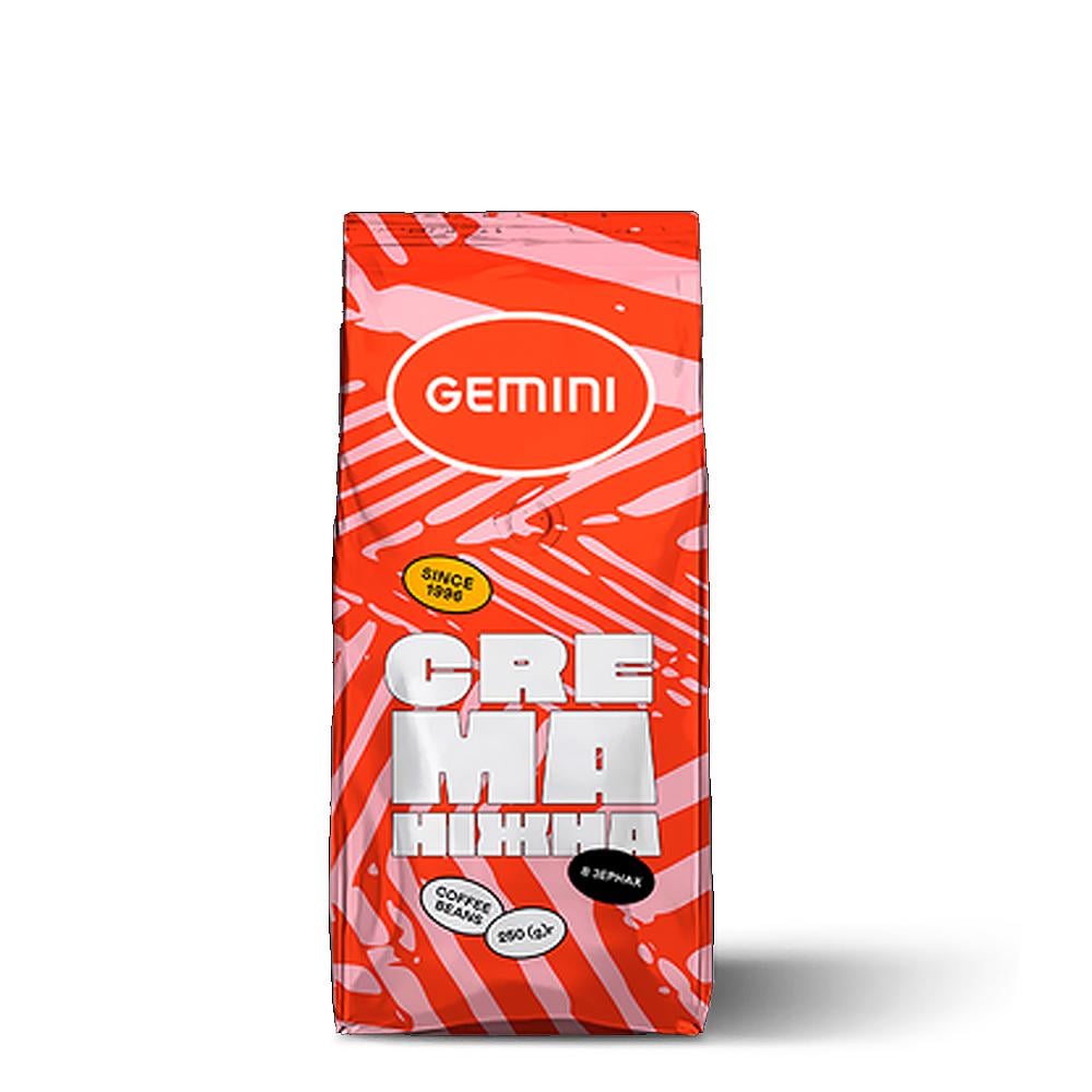 Кофе зерновой Gemini Crema Нежная 0,25 кг