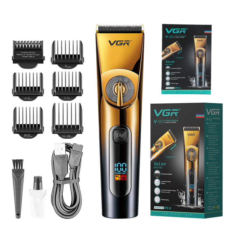 Машинка для стрижки акумуляторна VGR V-663