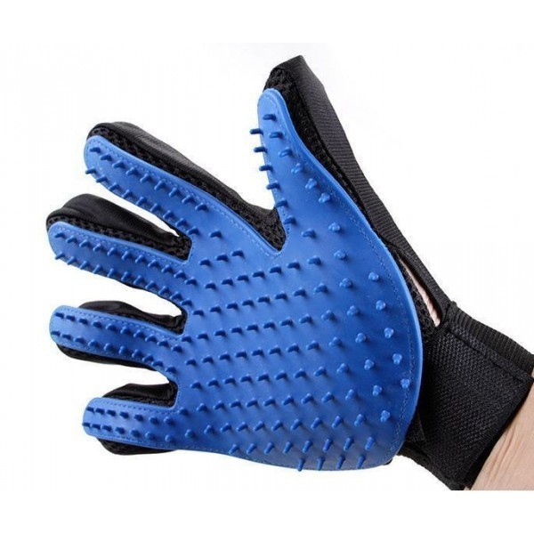 Рукавички Pet Gloves для чищення тварин Blue (tf3611) - фото 5 Рукавички Pet Gloves для чищення тварин Blue (tf3611) - фото 5