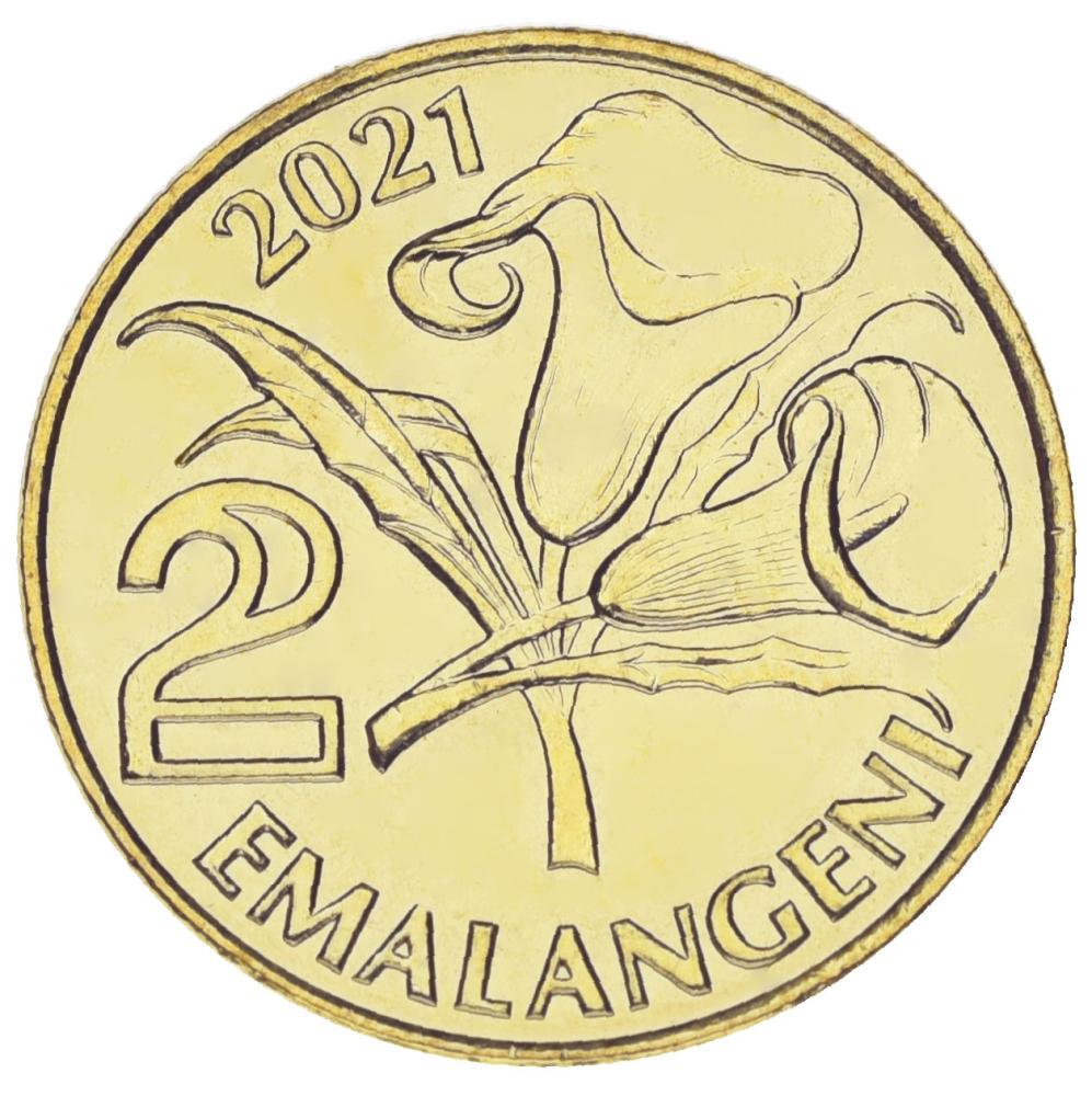Коллекционная монета Свазиленд 2 эмалангени 2021 UNC (М17739) Коллекционная монета Свазиленд 2 эмалангени 2021 UNC (М17739)