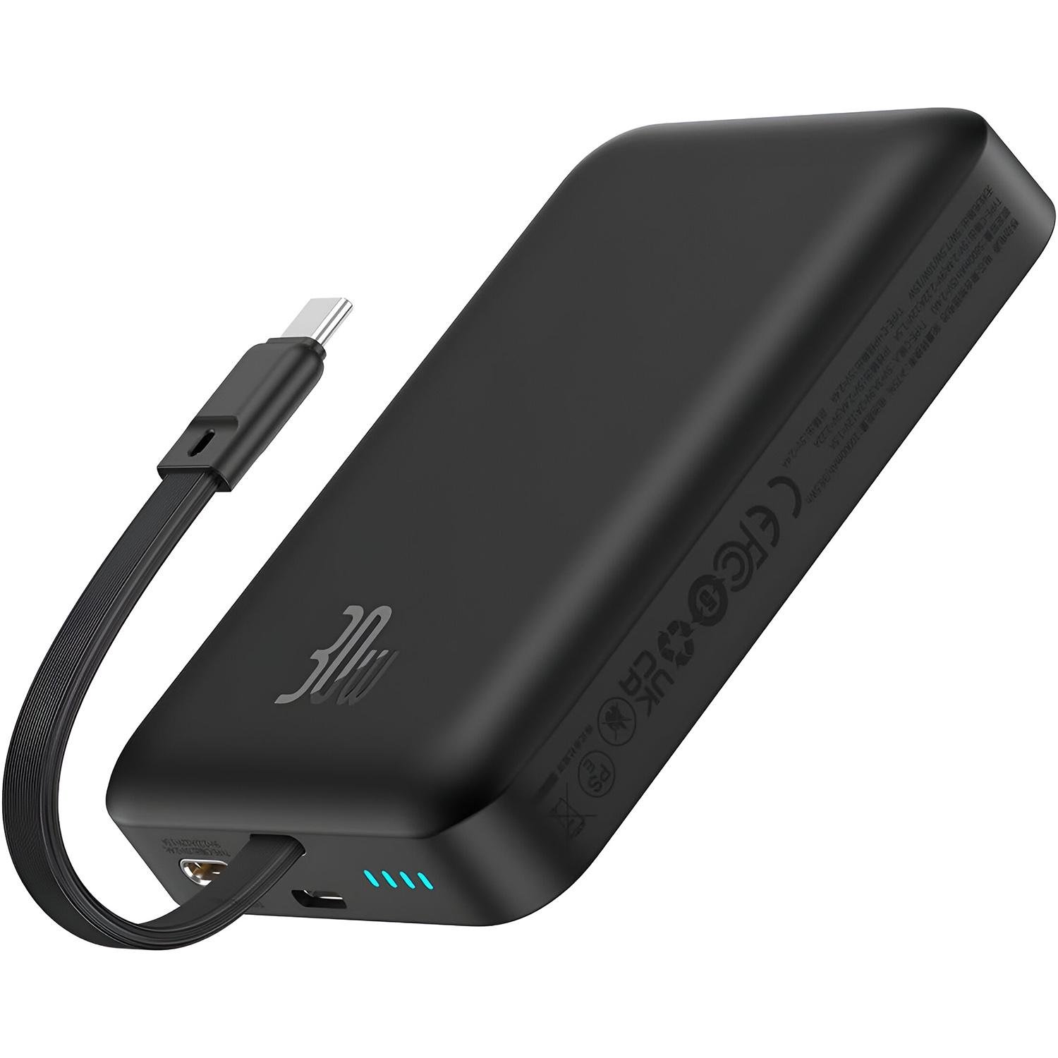 Повербанк BASEUS Magnetic Mini Wireless Fast Charge Type-C Edition 10000 mAh 30W Cluster Black (P1002210B113-00)