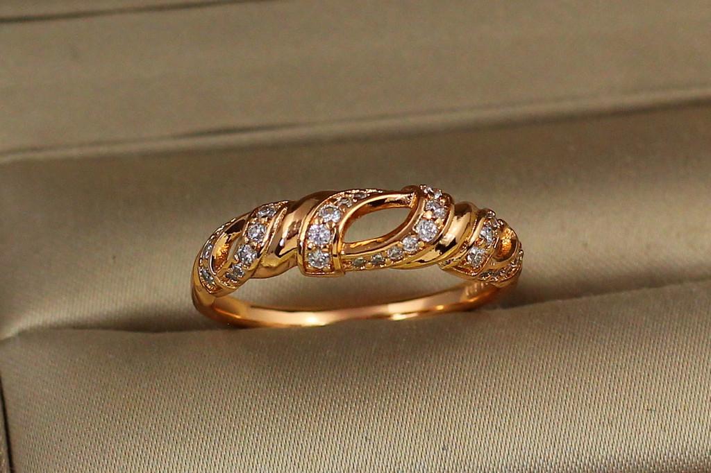Кольцо Xuping Jewelry Пралине р. 21 Золотистый (2241325090)