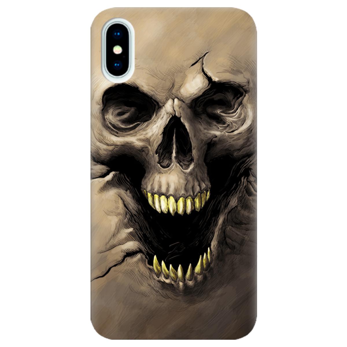 Силіконовий чохол Zorrov для Apple iPhone X - Skull (10290050153033509)