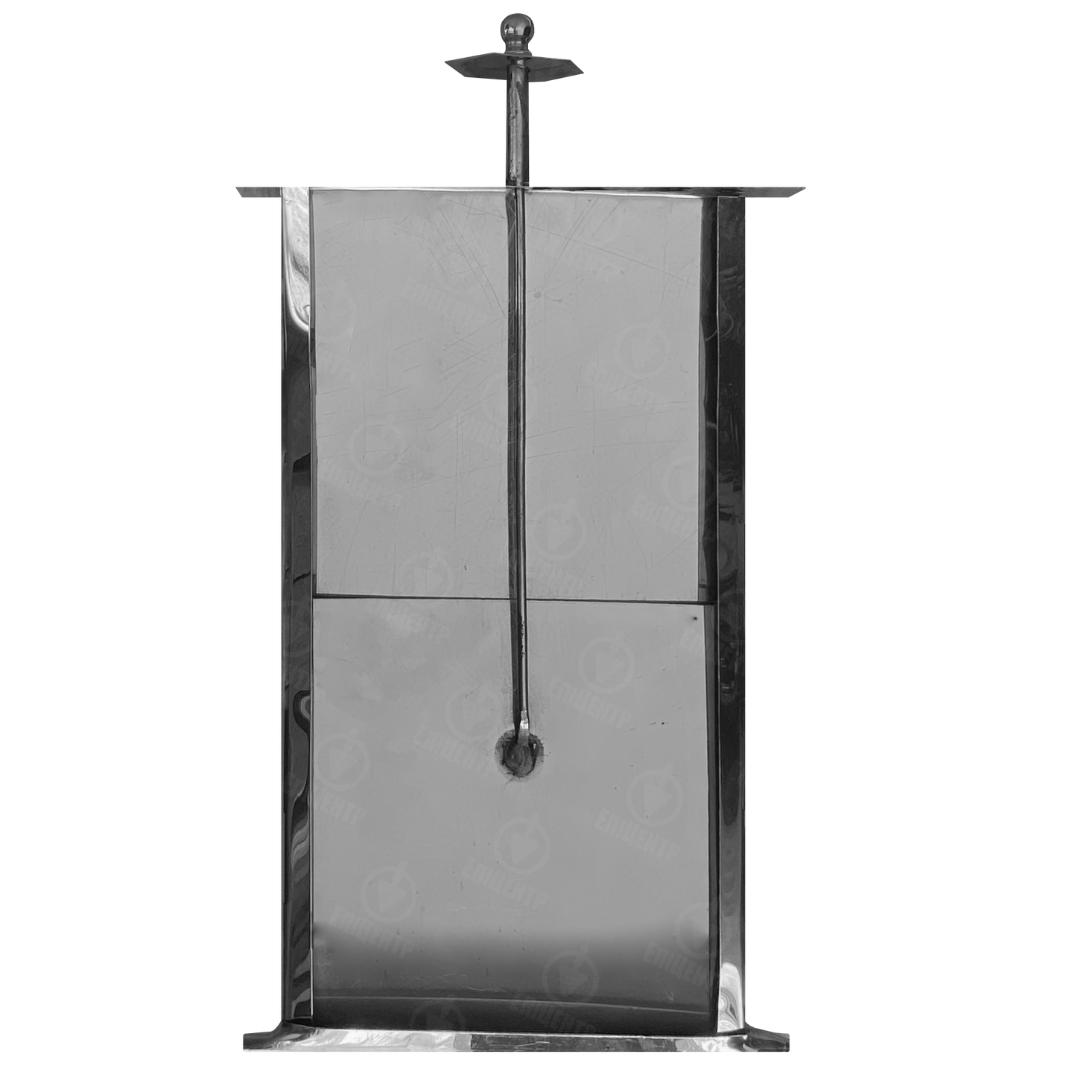 Шибер печной из нержавейки для кухни 240х455 мм (8405) - фото 2