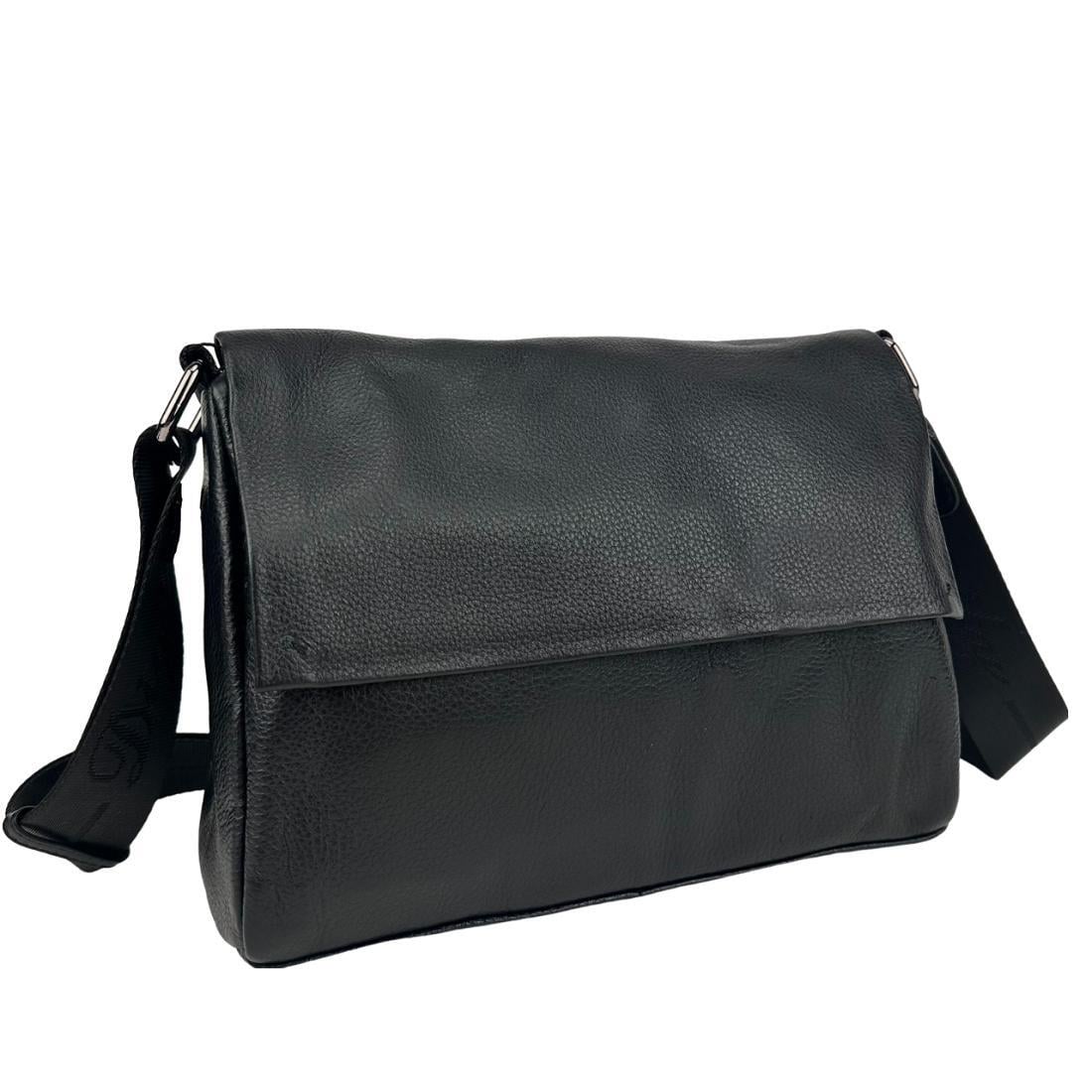 Жіноча сумка крос-боді Royal Bag NB2-3141A шкіряна з клапаном Чорний (7901)