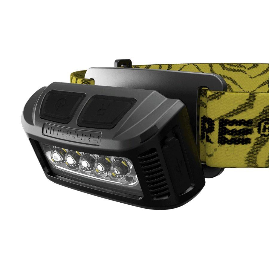 Ліхтар налобний Nitecore NU10 (4xLED + RED LED, 160 люмен, 7 режимів, USB), чорний 6-1231-black - фото 4