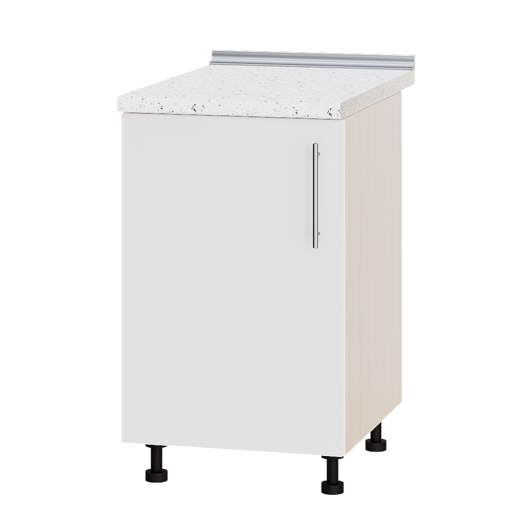 Шафа нижня Еверест Модерн модуль Низ Н83-500 50х47х85 см Білий глянець/Дуб Молочний (05433)