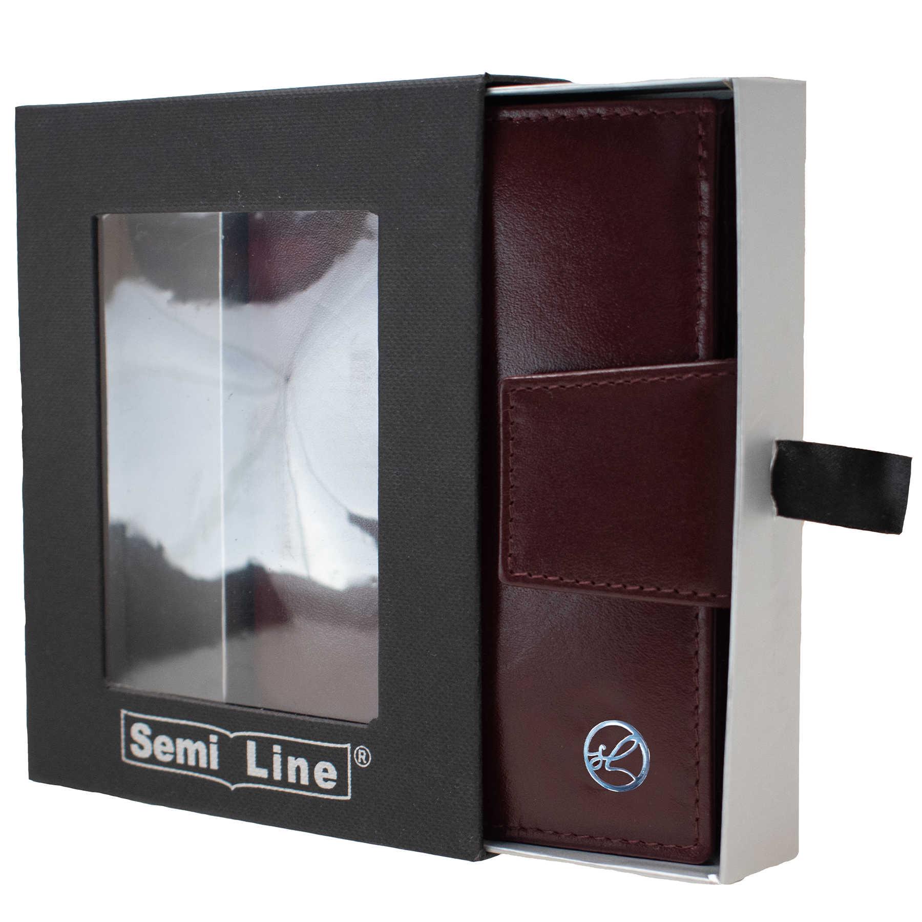 Кошелек женский кожаный SEMI LINE RFID Dark Red (P8261-2) - фото 4 Кошелек женский кожаный SEMI LINE RFID Dark Red (P8261-2) - фото 4