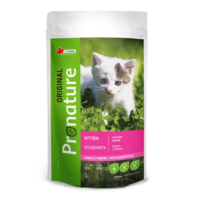 Корм сухой для котят Pronature Original Kitten Chicken с курицей 0,34 кг (24149913)