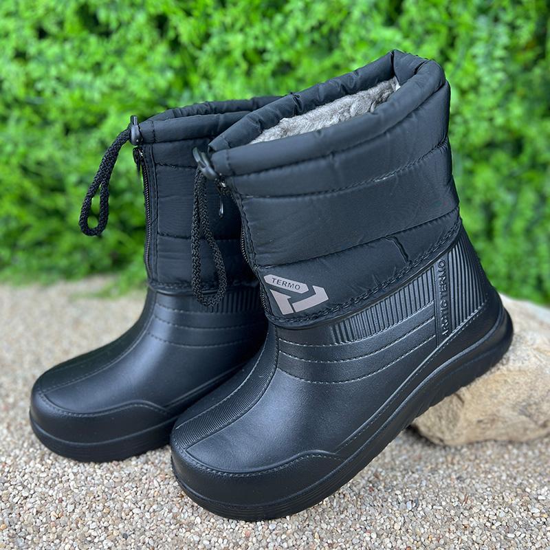 Чоботи жіночі пінові утеплені на блискавці Е-003091-1 p. 40 26 см Чорний - фото 2 Чоботи жіночі пінові утеплені на блискавці Е-003091-1 p. 40 26 см Чорний - фото 2