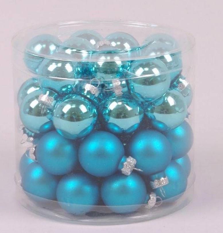 Шары стеклянные 3 см 45 шт. Изумрудный (44550)