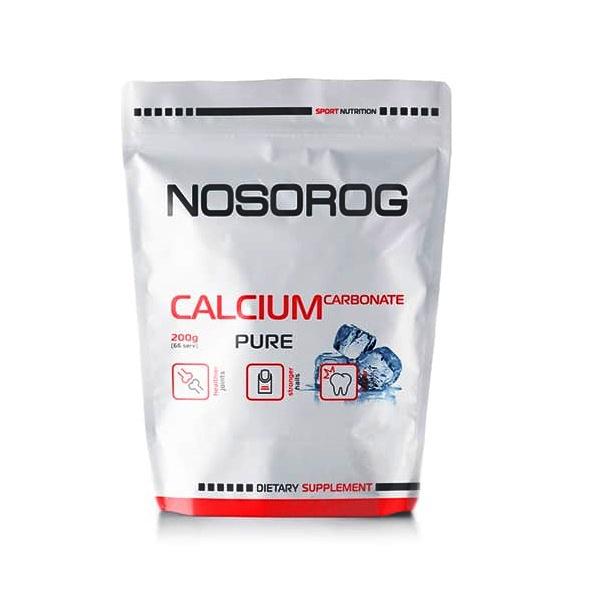 Мікроелемент Кальцій для спорту Nosorog Nutrition Calcium Carbonate 200 g /66 servings/ Pure - фото 1