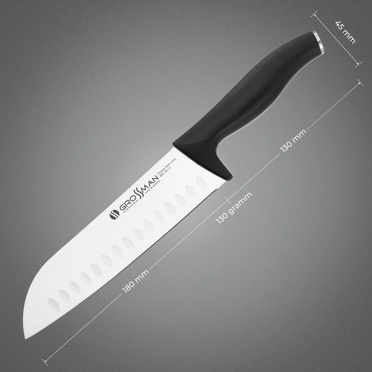 Ніж кухонний сантоку Grossman EZ (26447172) - фото 9 Ніж кухонний сантоку Grossman EZ (26447172) - фото 9