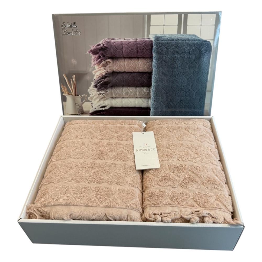 Набір рушників Maison D'or Gabrielle 50x100/85x150 см Rose (2000022283085)