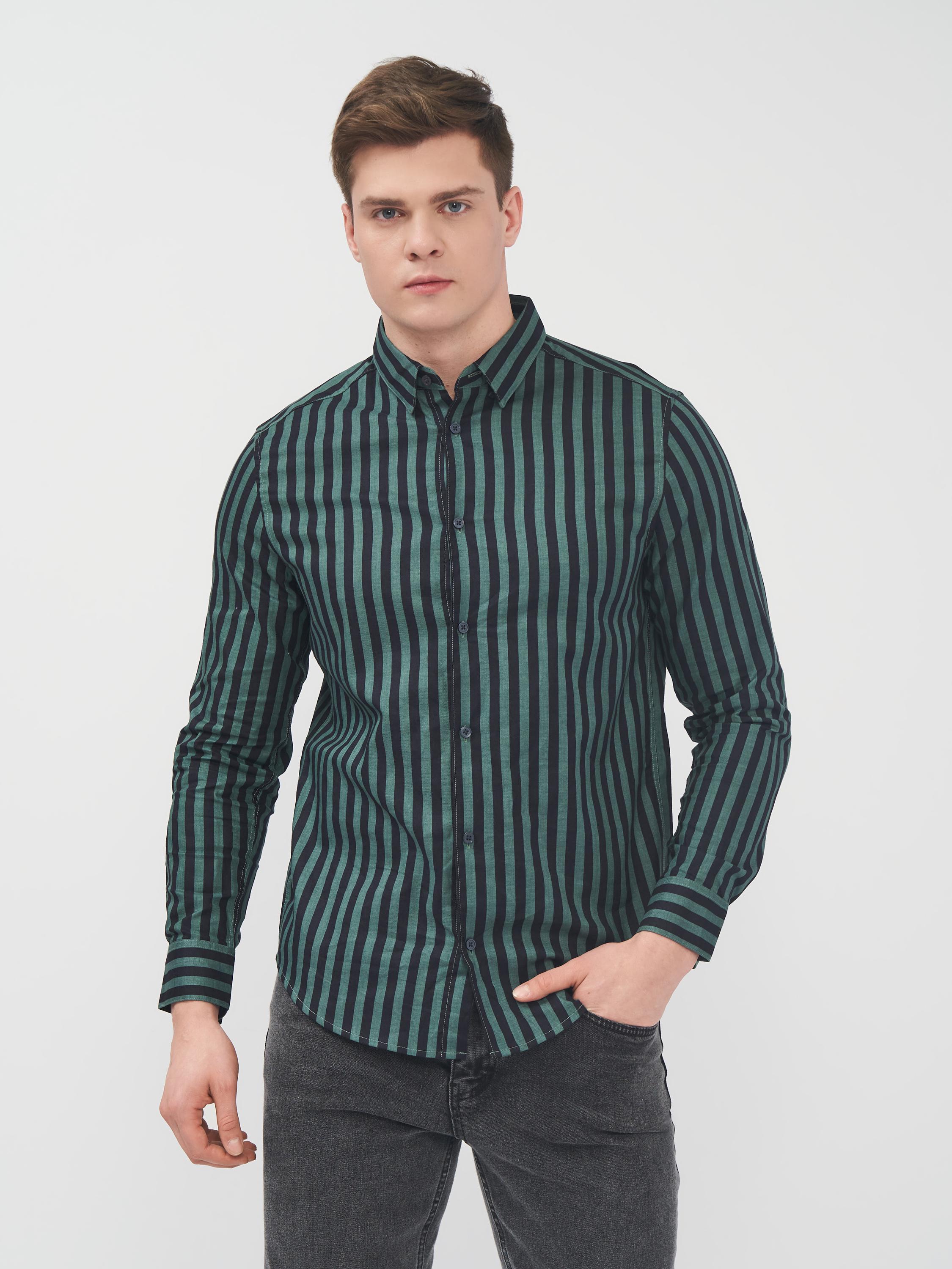 Рубашка M Черно-зеленый (6953220abr)