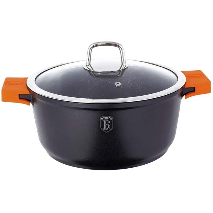 Кастрюля антипригарная для плиты и духовки 8,5л Granit Diamond (1098N-BH)