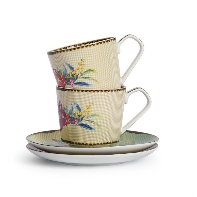 Набор чашек для чая с блюдцами Palais Royal Ete Savage фарфоровых 175 мл/2 шт. (37002) - фото 4