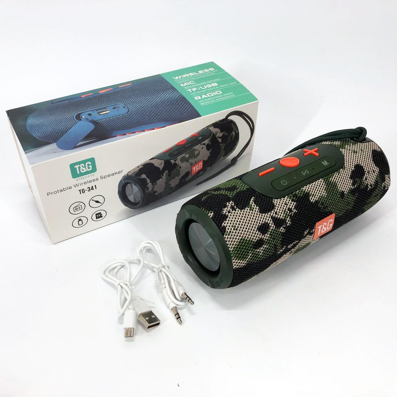 Портативна колонка Bluetooth TG341 Камуфляж (460843) - фото 8 Портативна колонка Bluetooth TG341 Камуфляж (460843) - фото 8
