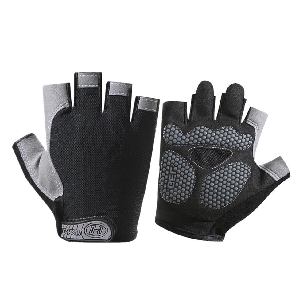 Перчатки спортивные с открытыми пальцами L Черный (IY0050_2)