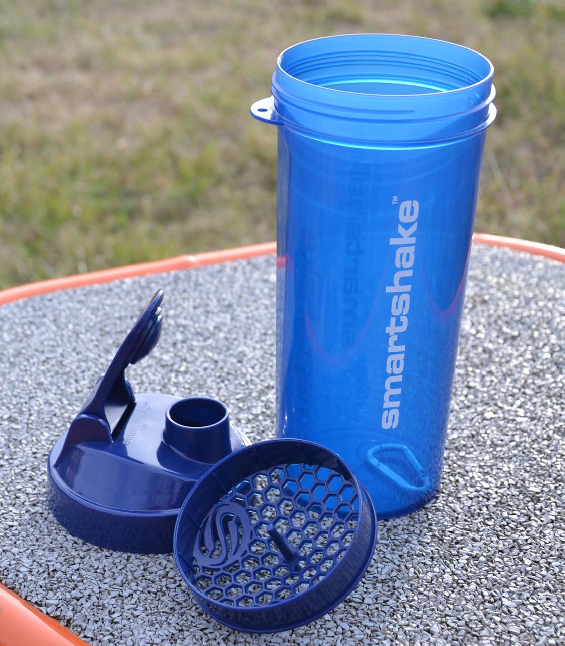 Шейкер спортивний Smartshake Lite 1000 ml Glossy/Navy Blue - фото 8