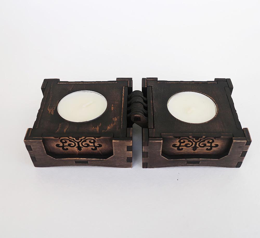 Підсвічник Гранд Презент 81 7,5х7,5 см Венге (23313) - фото 4 Підсвічник Гранд Презент 81 7,5х7,5 см Венге (23313) - фото 4