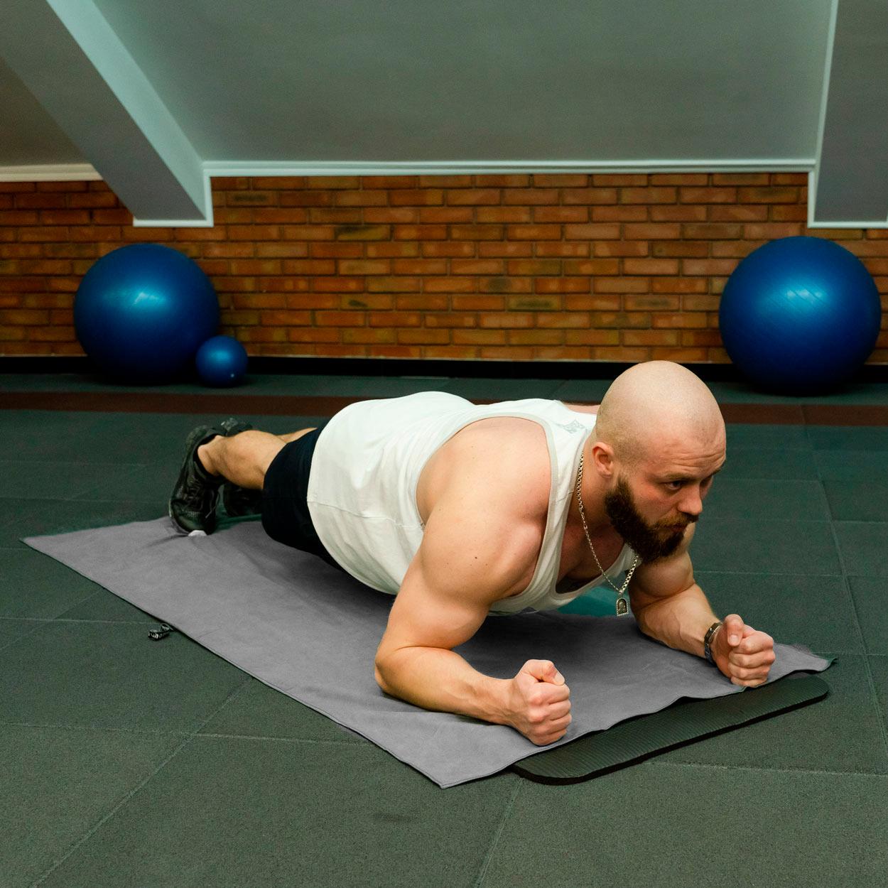 Рушник з мікрофібри спортивний з чохлом Love You 80х180 см Світло-сірий (60171) - фото 5 Рушник з мікрофібри спортивний з чохлом Love You 80х180 см Світло-сірий (60171) - фото 5