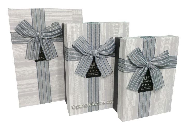 Набор подарочных коробок Stenson R33277B Miss you 23х16х10/21х14х8/19х12х7 см 3 шт. (606769)