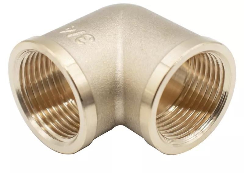 Кутник 90° Wezer SQ-1043825 латунь внутрішня-внутрішня 3/4" (155291)