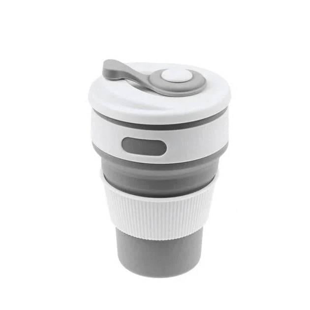Чашка складная силиконовая Collapsible Coffe Cup 350 мл Серый (R 30043)
