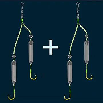 Донные монтажи на два крючка №9 60 мм 2 шт. (Y02300-2) - фото 8 Донные монтажи на два крючка №9 60 мм 2 шт. (Y02300-2) - фото 8