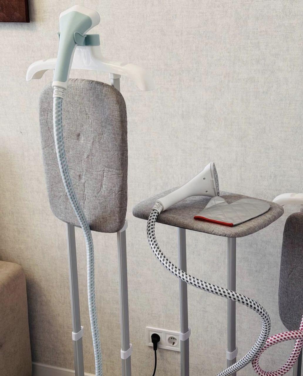 Відпарювач для одягу вертикальний з вішалкою Zepline ZP-129 3000 Вт Червоний (MUL0449) - фото 6