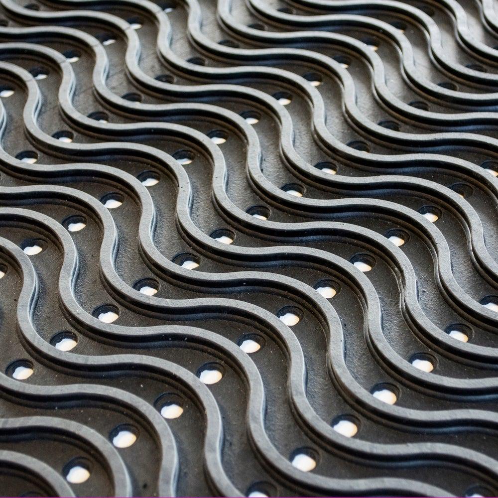 Брудозахисний килим Волна комірчастий гумовий 900х1500х12 мм - фото 4 Брудозахисний килим Волна комірчастий гумовий 900х1500х12 мм - фото 4