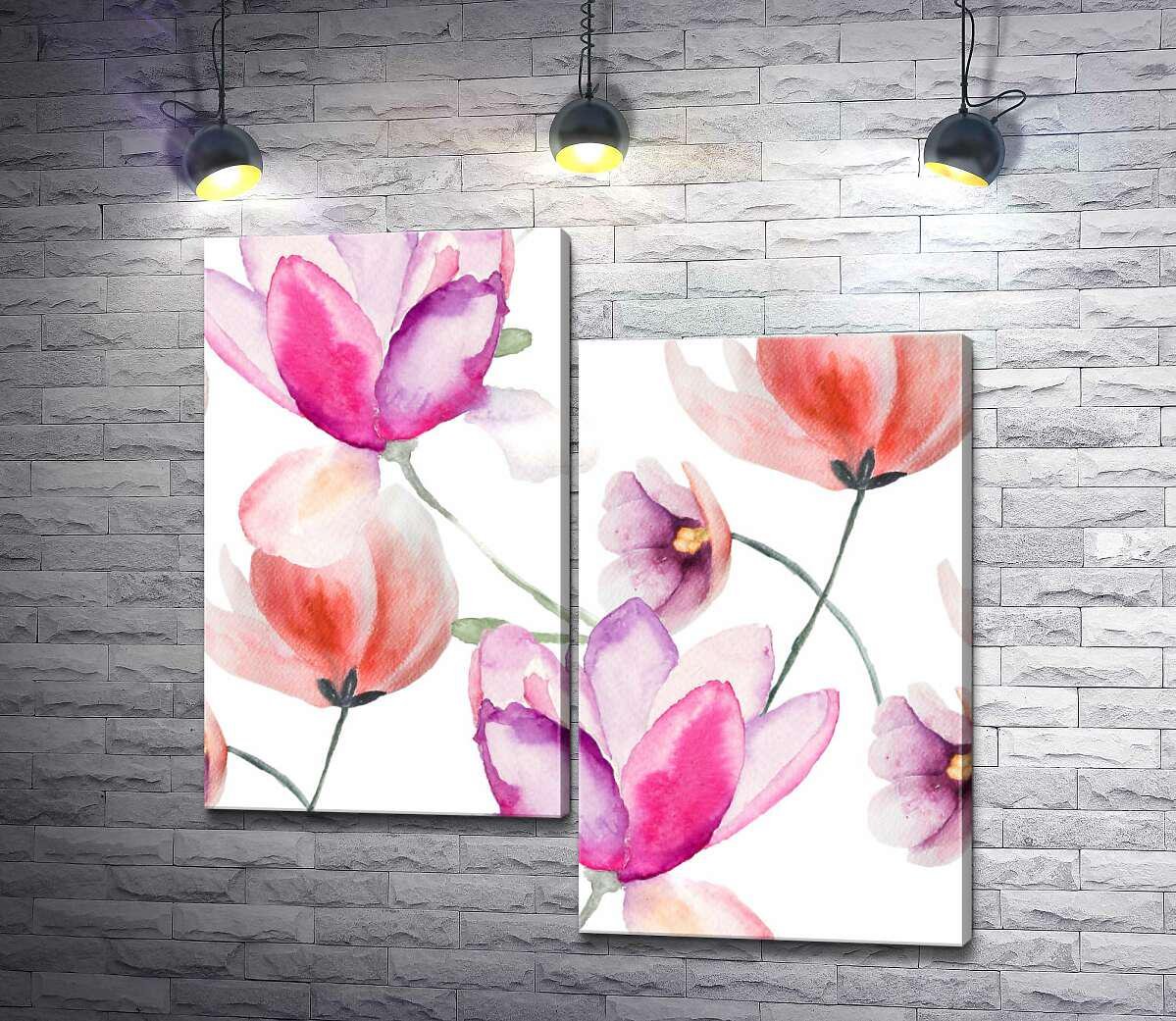 Модульная картина ArtPoster Узор из нежных цветов тюльпанов 100x100 см Модуль №5 (002397) Модульная картина ArtPoster Узор из нежных цветов тюльпанов 100x100 см Модуль №5 (002397)