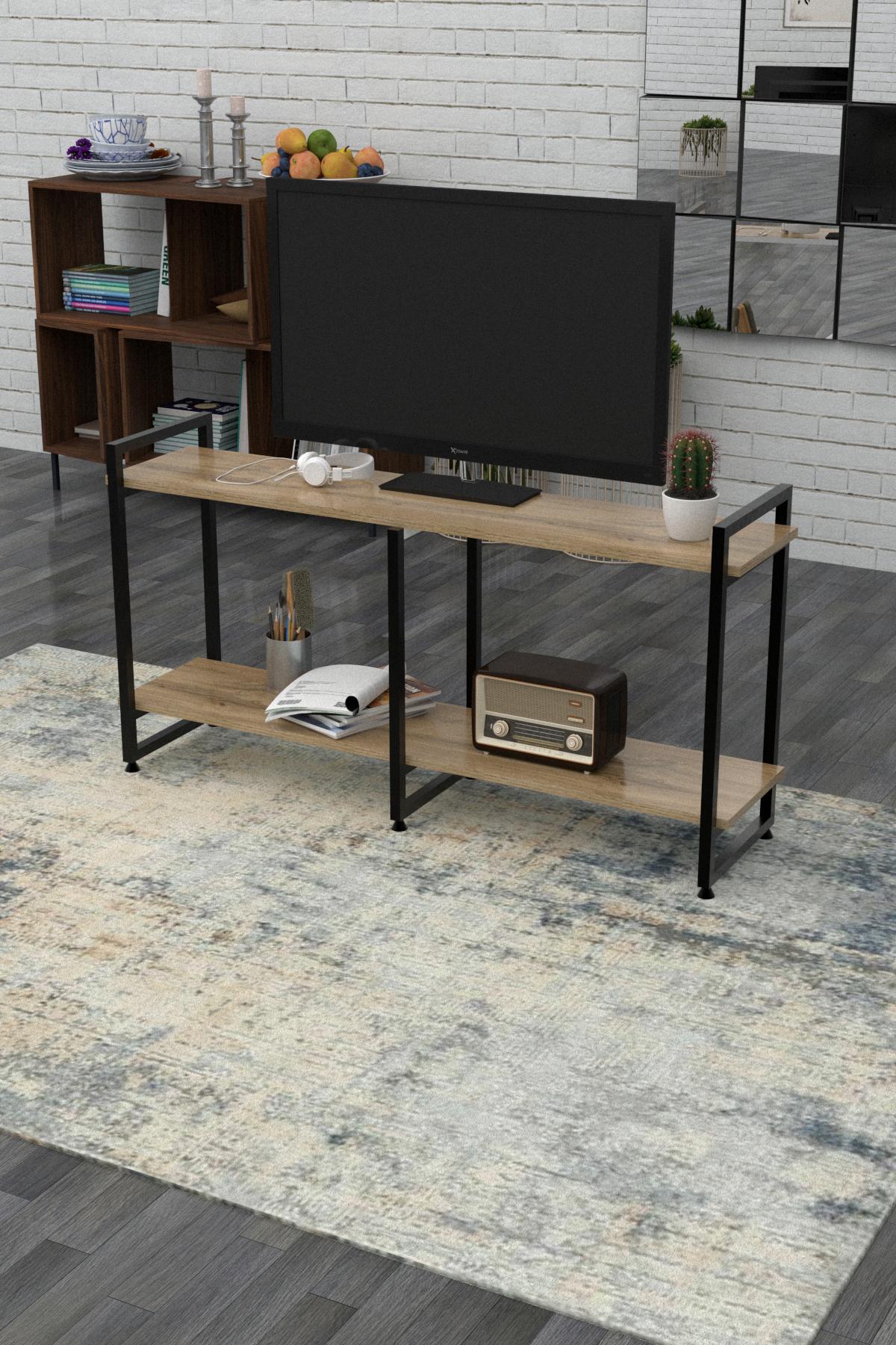 Тумба під телевізор Ecoloft DSP-1168 в стилі лофт Дуб Аппалачі (24582030)