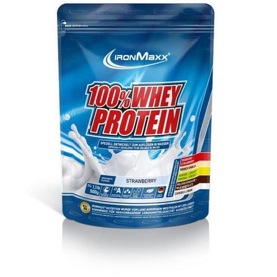Протеин IronMaxx 100% Whey Protein 500 г 10 порций Strawberry