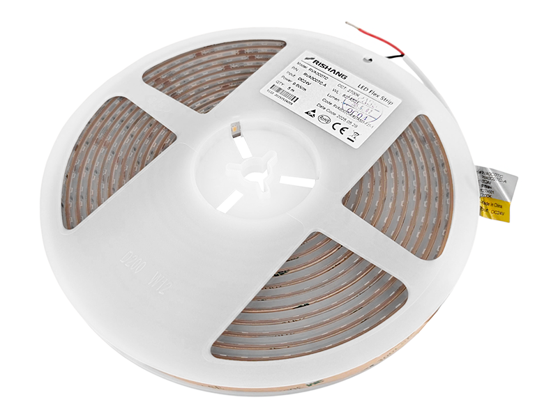 Светодиодная лента RISHANG 2835-120led-11mm-24V 9,6W IP68 тепло Белый (10795)