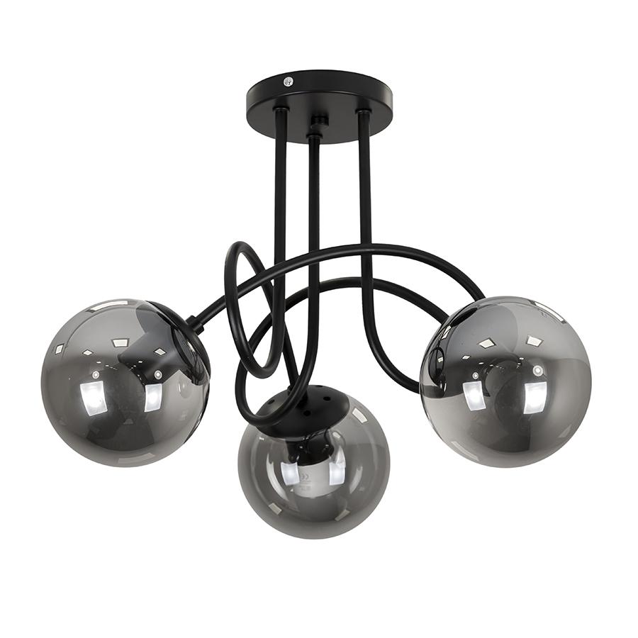 Люстра потолочная молекула Levistella 7529903-3 BK+BK Черный