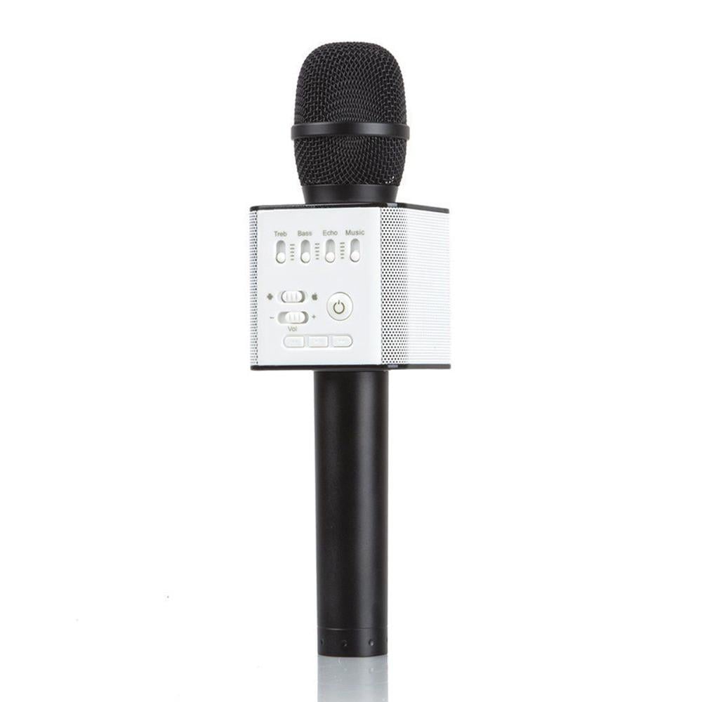 Мікрофон SUNROZ Q9 безпровідний для караоке USB Чорний (SUN5747)