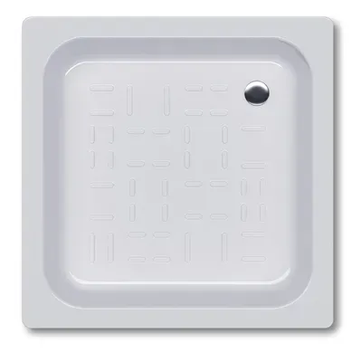 Душевой поддон KollerPool стальной 70x70 квадратный Белый (1733150102)