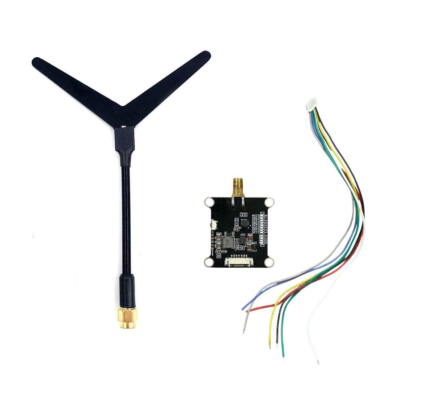 Видеопередатчик для FPV дронов VTX 1,2G 1,6W v2 8CH Readytosky и антена (00-00026904)