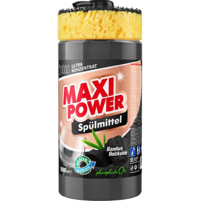 Рідина для миття посуду Maxi Power Вугілля 1000 мл (НФ-00004801) - фото 1