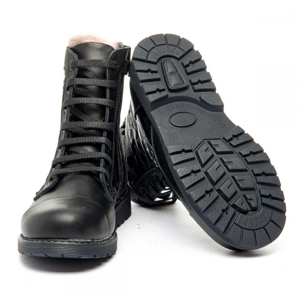 Ботинки зимние для девочек The Leo 1362 р.36 23.5 см Черный - фото 5