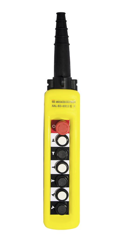 Пост тельферний АСКО-Укрем XAL-B3-6913 6-положень 6NC+6NO+6NO з блокуванням/дві швидкості IP65 (A0140050017)