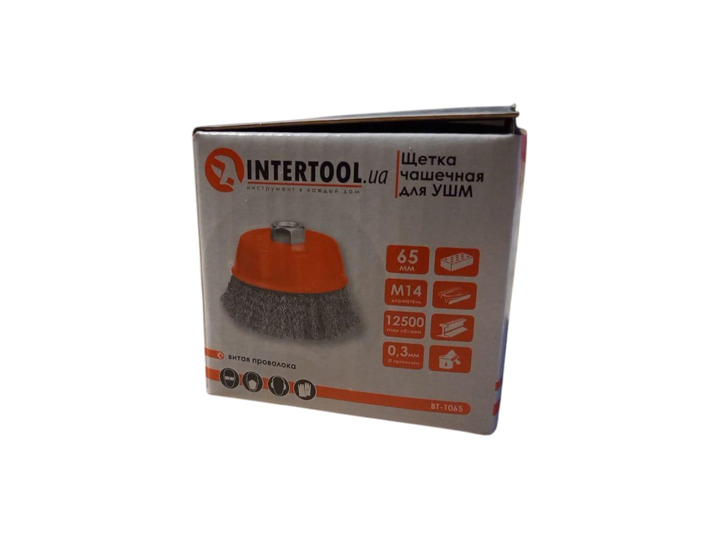 Щітка чашкова для КШМ Intertool BT-1065 (26157783) - фото 3 Щітка чашкова для КШМ Intertool BT-1065 (26157783) - фото 3