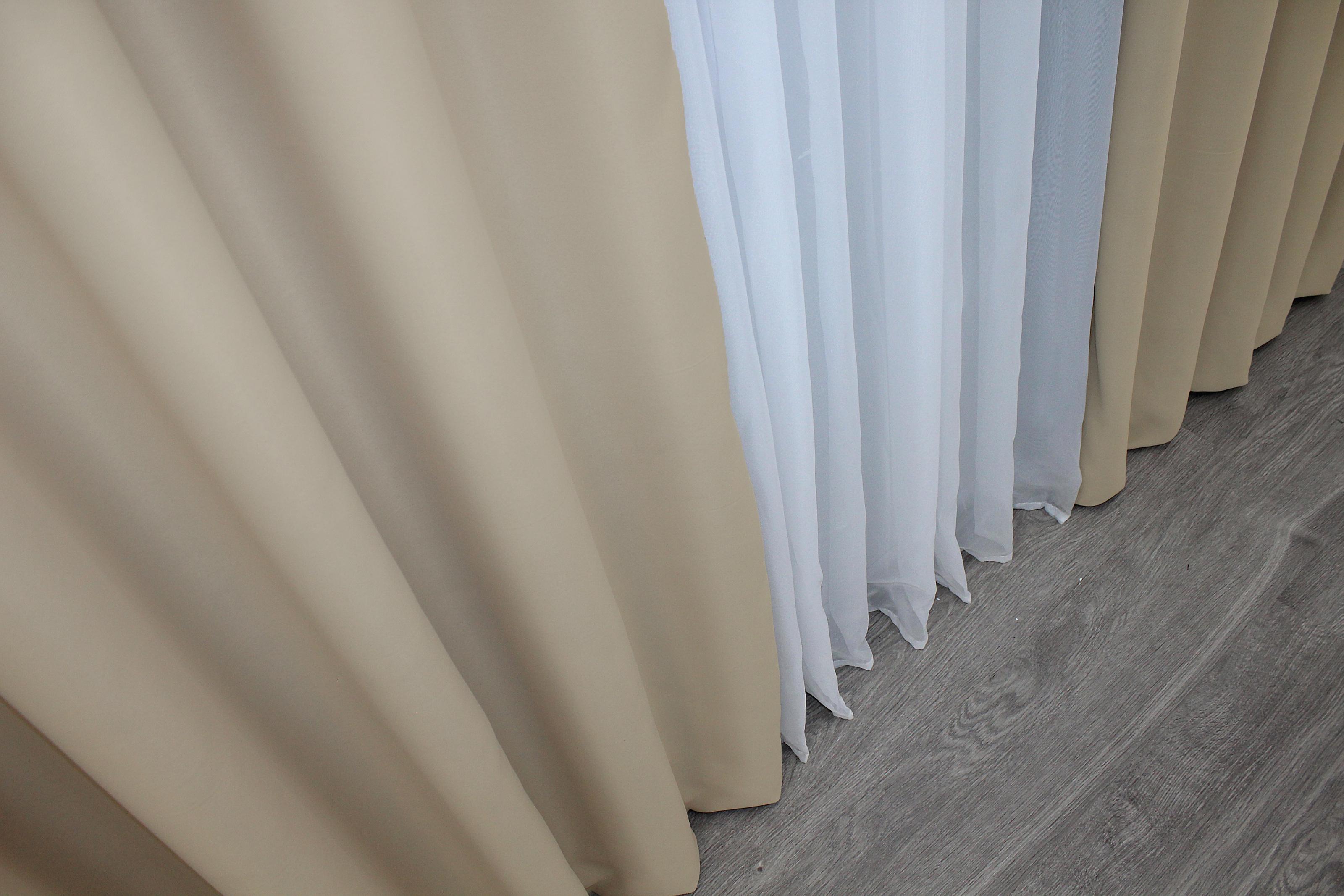 Комплект штор VR-Textil Bagema Rvs № 1240ш блекаут 150х270 см 2 шт. Бежевий (33-0060) - фото 6 Комплект штор VR-Textil Bagema Rvs № 1240ш блекаут 150х270 см 2 шт. Бежевий (33-0060) - фото 6