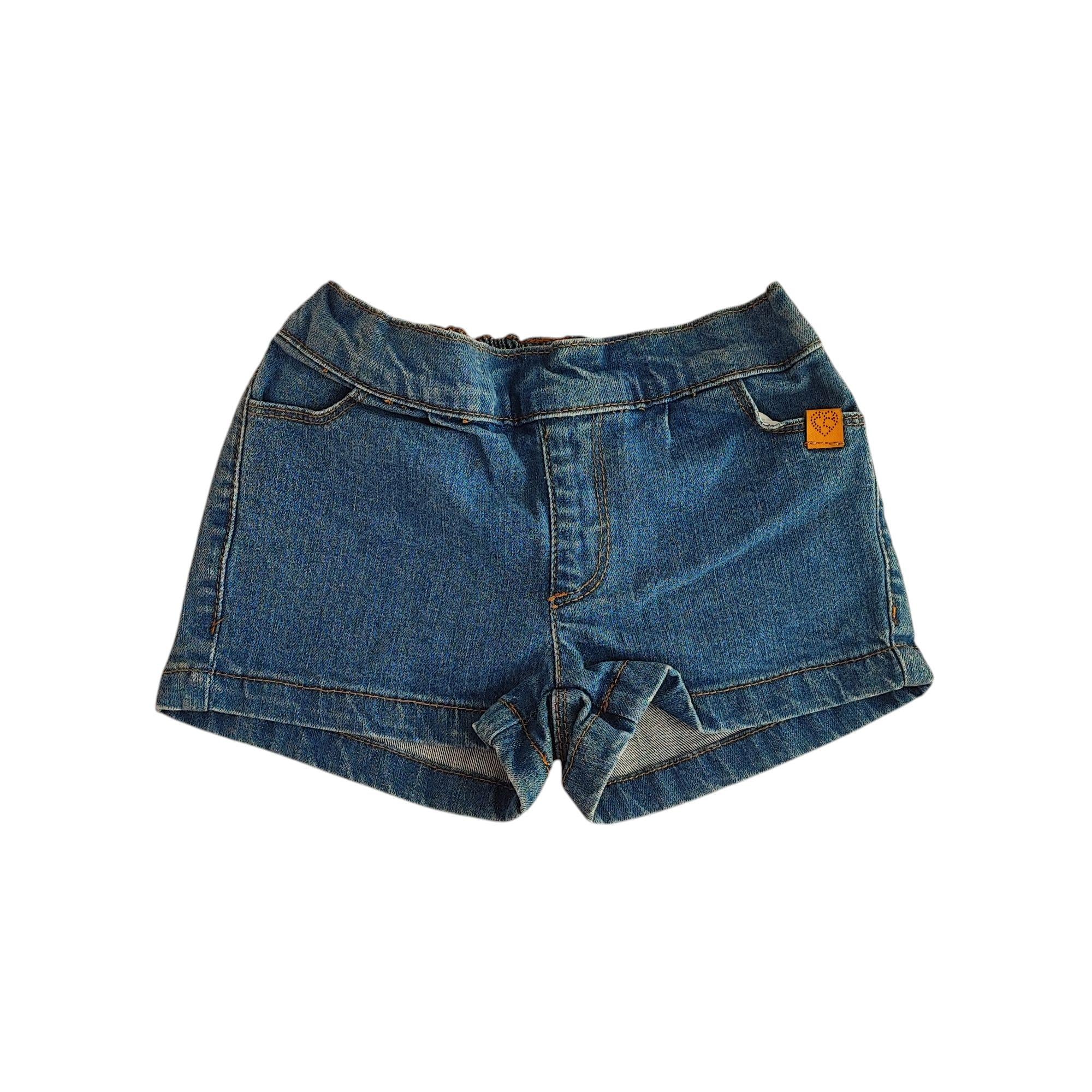 Шорти джинсові дитячі для дівчинки MO 98-104 см Синій (250313076)